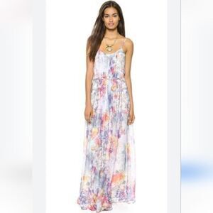 Charlie Jade 100% Silk Maxi Dress size XS